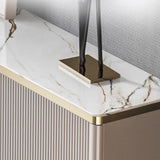 Stand in legno ingegnerizzato in stile contemporaneo ingegneria a scaffalatura regolabile