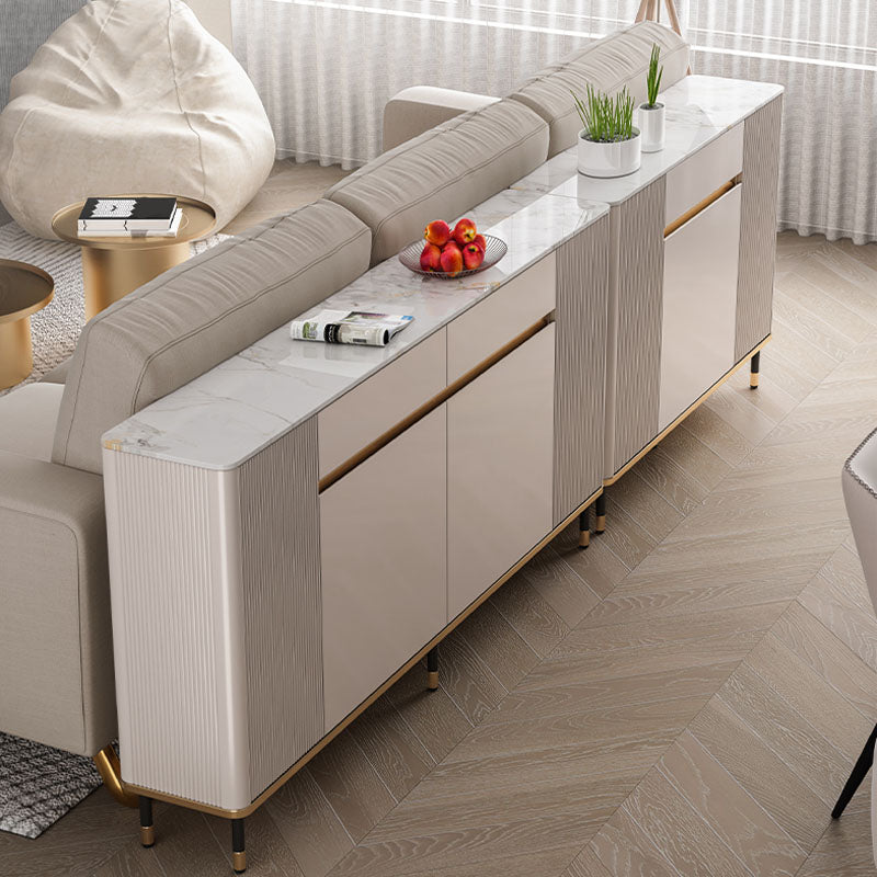 Contemporary Style Engineered Wood Buffet Stand Adjustable Shelving Credenza Clearhalo 'buffet_sideboard' 'Buffets & Sideboards' 'furn' 'furn_buffet_sideboard' 'Furniture' 'Kitchen & Dining Furniture' 7416345