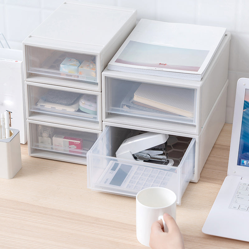 Archivo de cajón de plástico de archivo transparente moderno para la oficina para la oficina