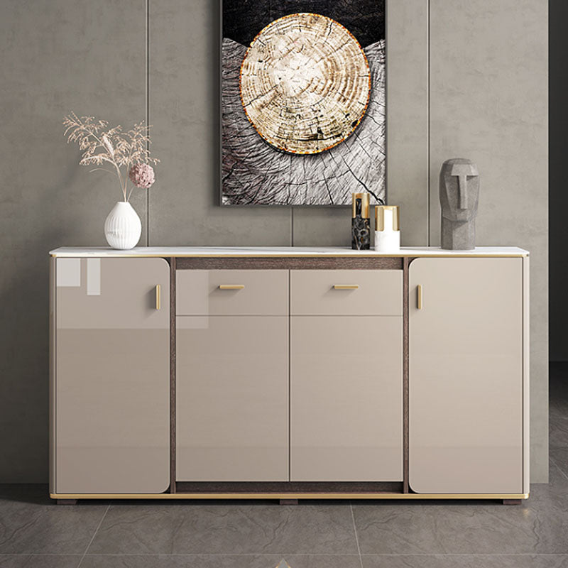 Buffet in stile glam sideboard cucina grigio a buffet con cassetto e conservazione