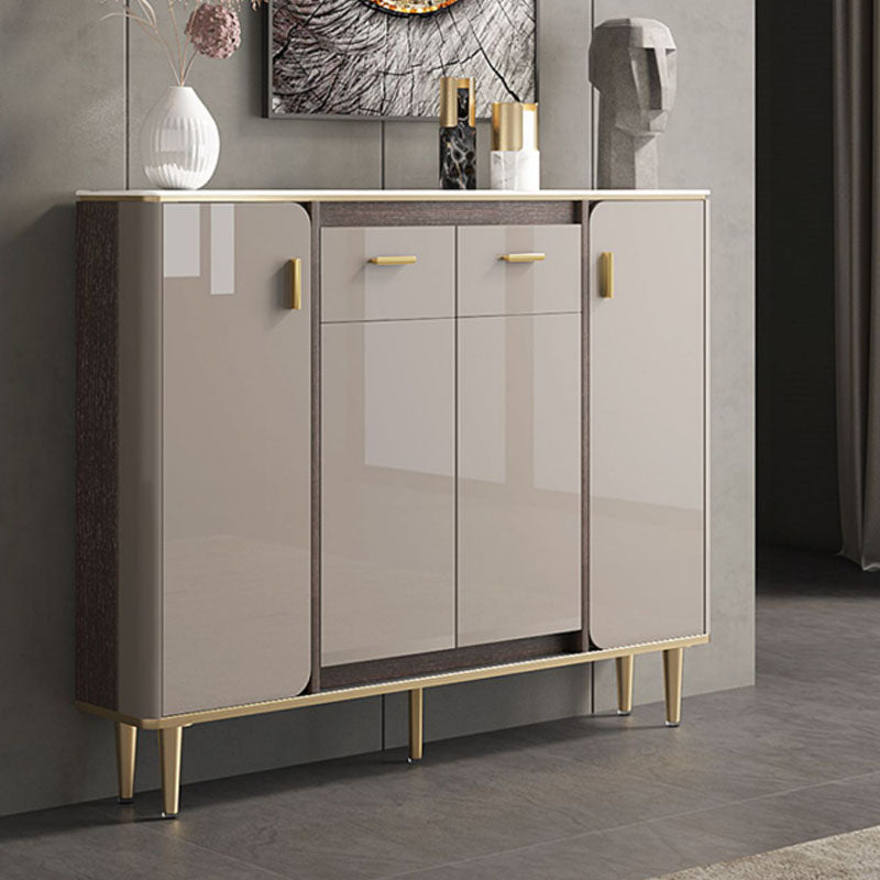 Buffet in stile glam sideboard cucina grigio a buffet con cassetto e conservazione