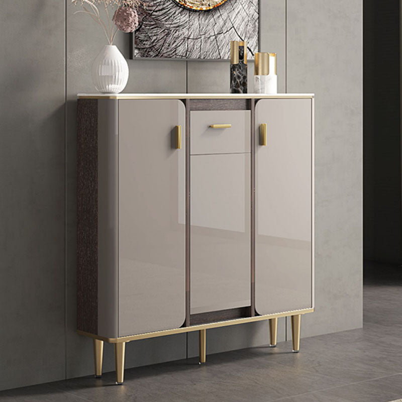 Buffet in stile glam sideboard cucina grigio a buffet con cassetto e conservazione
