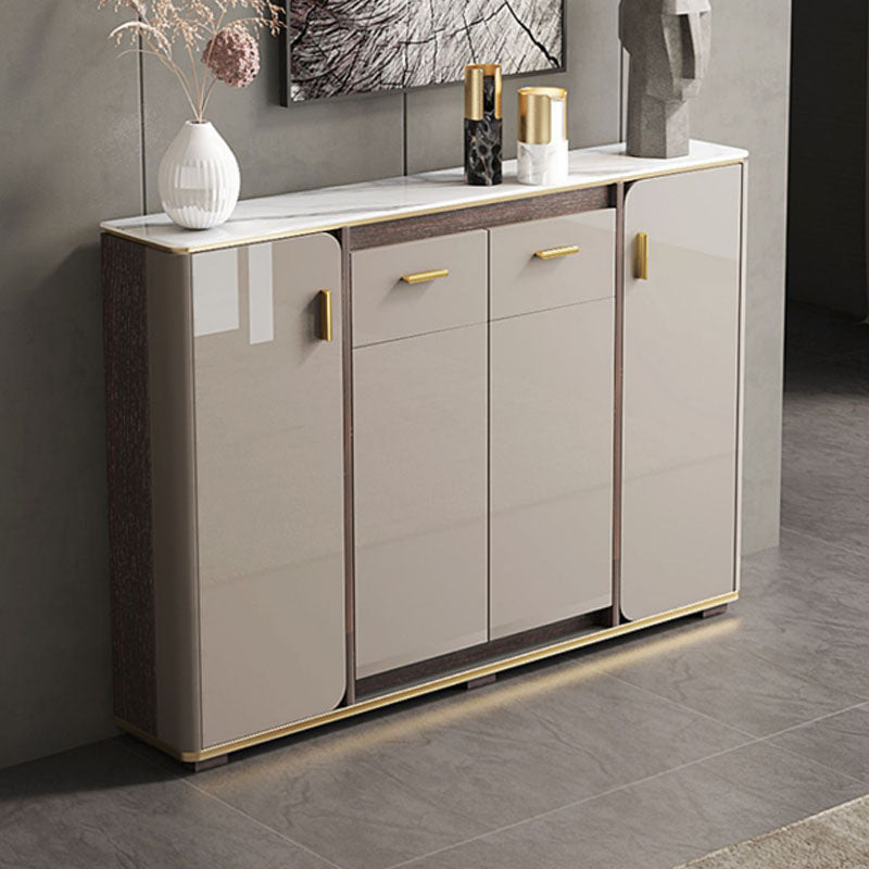 Buffet in stile glam sideboard cucina grigio a buffet con cassetto e conservazione