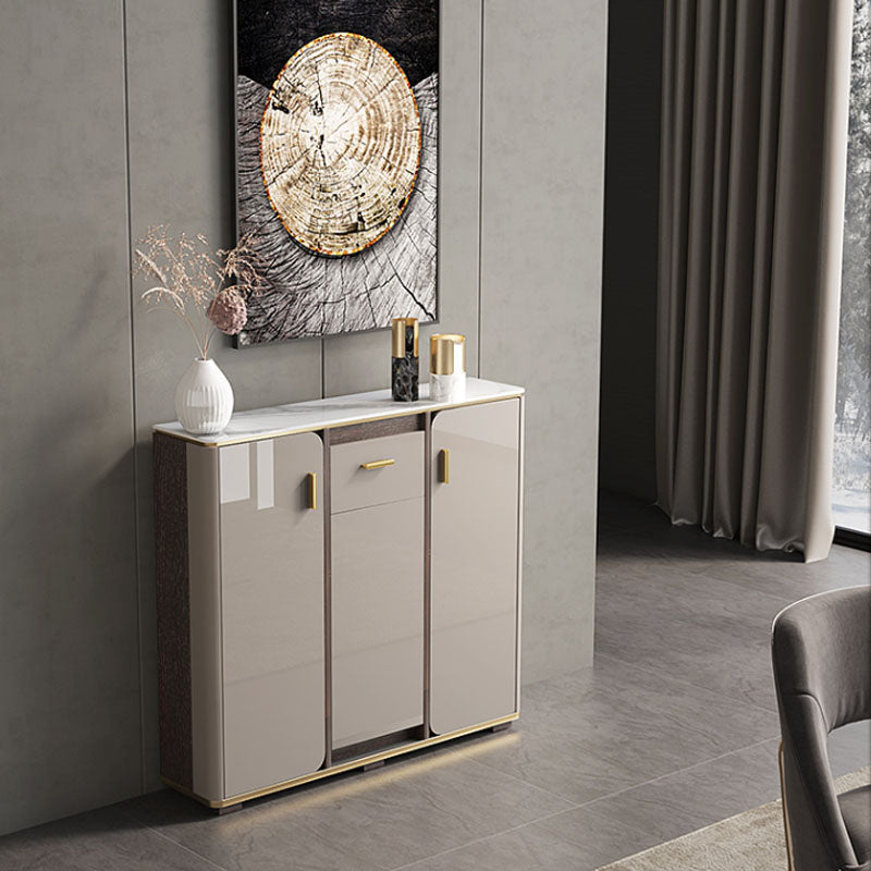 Buffet in stile glam sideboard cucina grigio a buffet con cassetto e conservazione