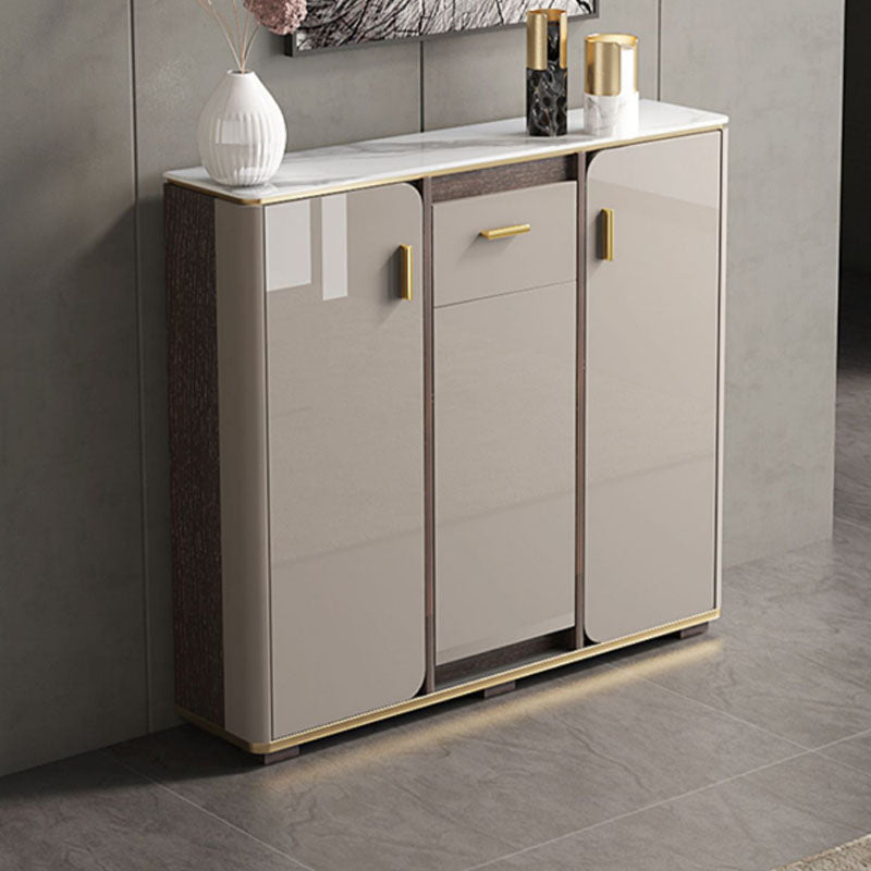 Buffet in stile glam sideboard cucina grigio a buffet con cassetto e conservazione