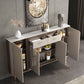 Buffet in stile glam sideboard cucina grigio a buffet con cassetto e conservazione