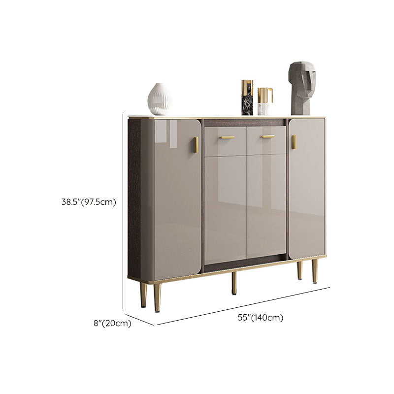 Buffet in stile glam sideboard cucina grigio a buffet con cassetto e conservazione