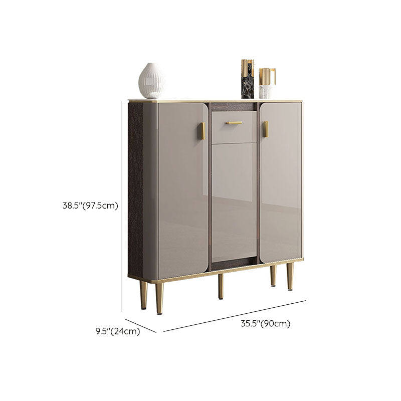 Buffet in stile glam sideboard cucina grigio a buffet con cassetto e conservazione