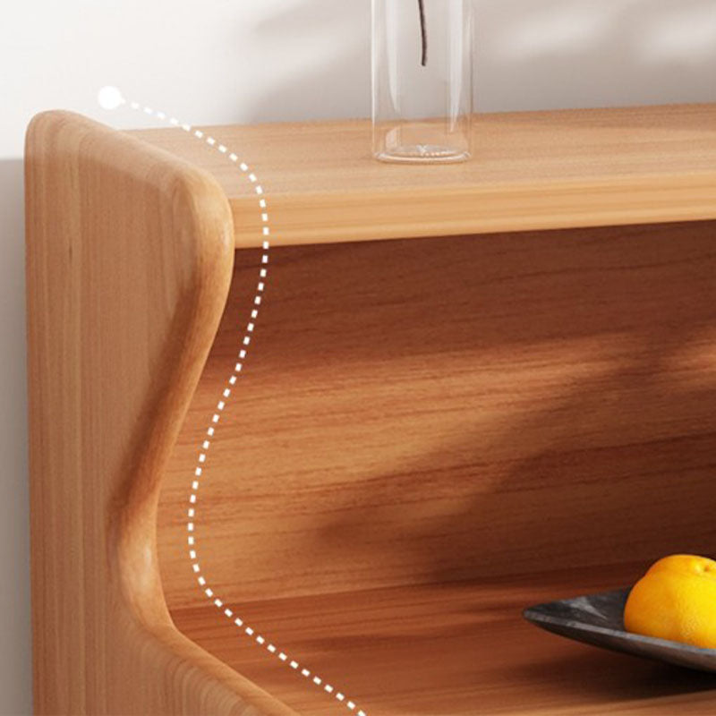 Armadi in legno massiccio contemporaneo Sieme di stoccaggio aperto