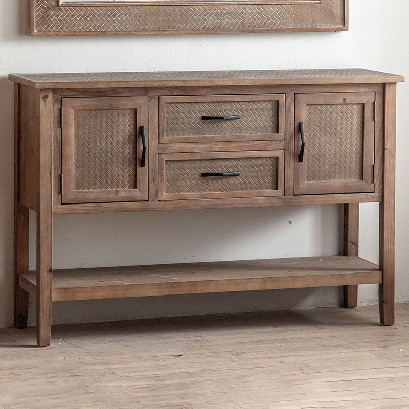Tabella di sideboard in legno della fattoria 2 porte di spazio aperto con 1/2 cassetti per sala da pranzo