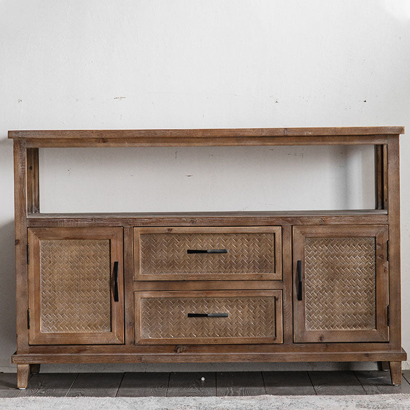 Tabella di sideboard in legno della fattoria 2 porte di spazio aperto con 1/2 cassetti per sala da pranzo