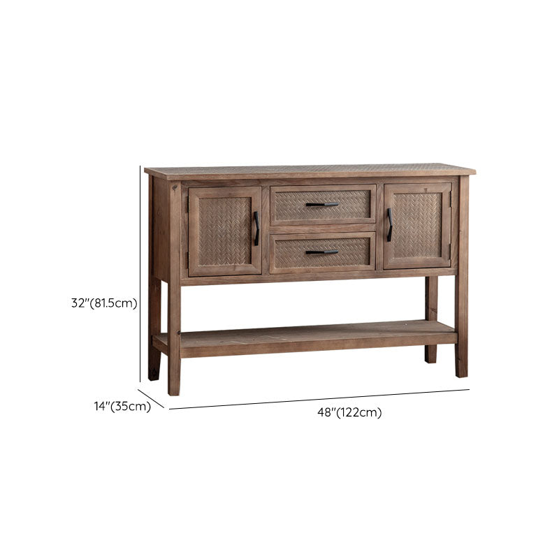 Tabella di sideboard in legno della fattoria 2 porte di spazio aperto con 1/2 cassetti per sala da pranzo