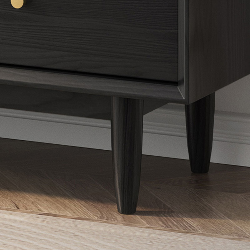 Puertas correderas contemporáneas Mesa de buffet de madera maciza con 3 cajones