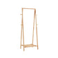 Contemporary Style Coat Hanger Rubber Wood Entry Hall Tree for Living Room