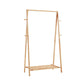Contemporary Style Coat Hanger Rubber Wood Entry Hall Tree for Living Room