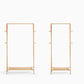 Contemporary Style Coat Hanger Rubber Wood Entry Hall Tree for Living Room