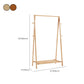 Contemporary Style Coat Hanger Rubber Wood Entry Hall Tree for Living Room