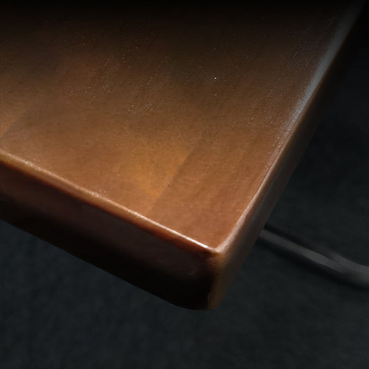 Bureau d'ordinateur en bois massif en L de 29,5 pouces de bureau de bureau de haut