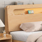 Lit standard contemporain lit de rangement en bois massif avec tête de lit
