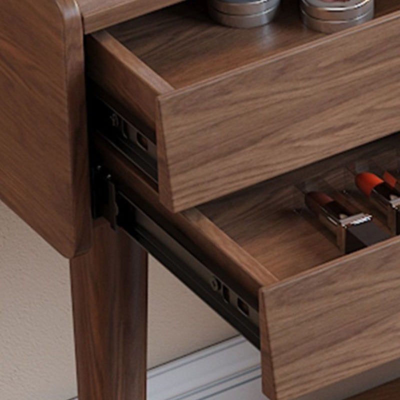 Scandinavian Solid Wood Table Makeup Vanity with Drawers for Bedroom Clearhalo 'Bedroom Furniture' 'furn' 'furn_makeup_vanities' 'Furniture' 'Makeup Vanities' 'makeup_vanities' 7417610
