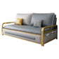 Square Arms   Sleeper Sofa    Pillow Back  Glam  Convertible Sofas