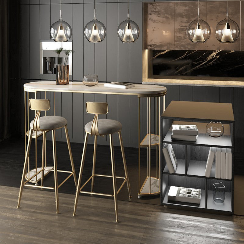 Modern Stone Bar Table Set 1/2/3 Pcs Specialty Pub Set for Indoor Clearhalo 'Bar Furniture' 'furn' 'furn_home_bar_bar_sets' 'Furniture' 'Home Bars & Bar Sets' 'home_bar_bar_sets' 'Kitchen & Dining Furniture' 7417913