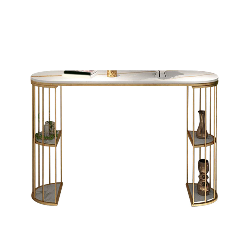 Modern Stone Bar Table Set 1/2/3 Pcs Specialty Pub Set for Indoor Table White-Gold Clearhalo 'Bar Furniture' 'furn' 'furn_home_bar_bar_sets' 'Furniture' 'Home Bars & Bar Sets' 'home_bar_bar_sets' 'Kitchen & Dining Furniture' 7417920