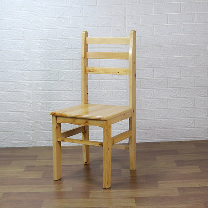 Ladder achterkant stoel vast houten eetkamerstoel voor eetkamer