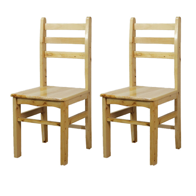 Ladder achterkant stoel vast houten eetkamerstoel voor eetkamer