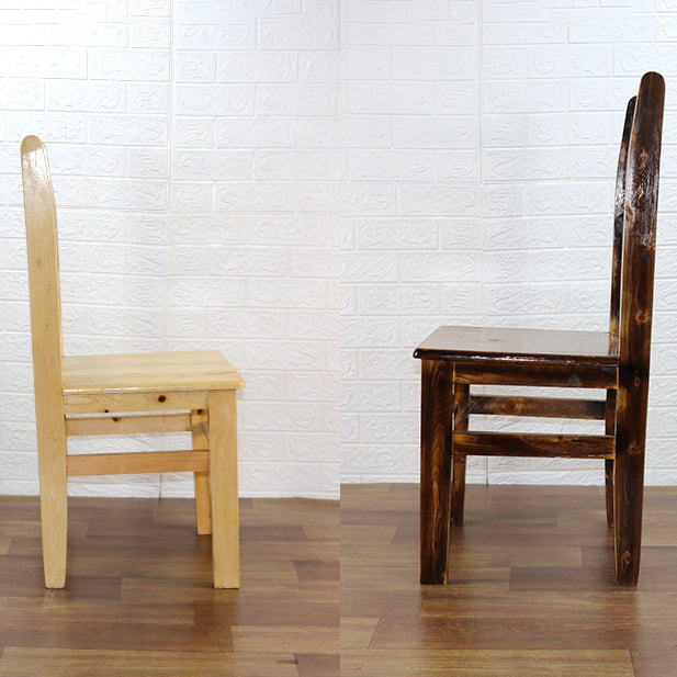 Ladder achterkant stoel vast houten eetkamerstoel voor eetkamer