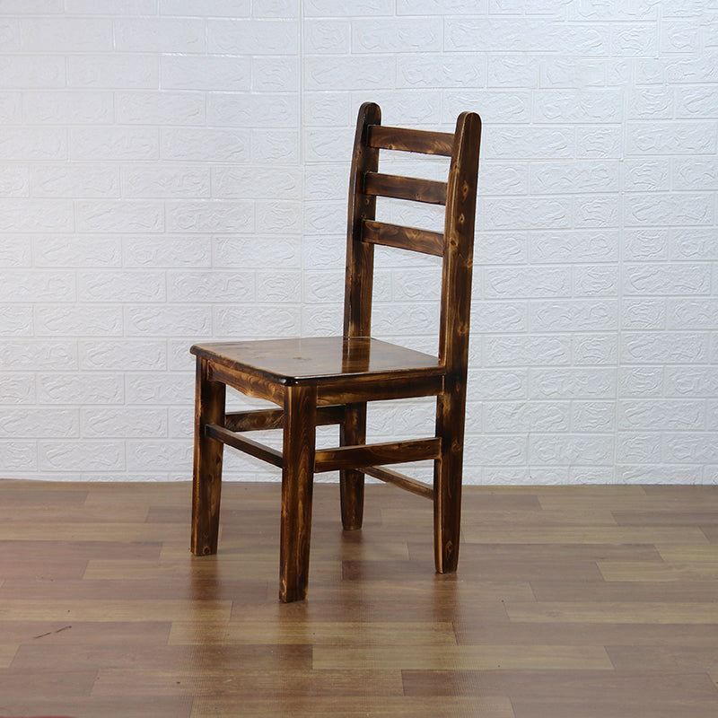 Ladder achterkant stoel vast houten eetkamerstoel voor eetkamer
