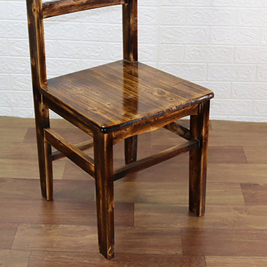 Ladder achterkant stoel vast houten eetkamerstoel voor eetkamer