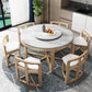 Faux Marble Dining Table Round Pedestal Dining Site Table for Home