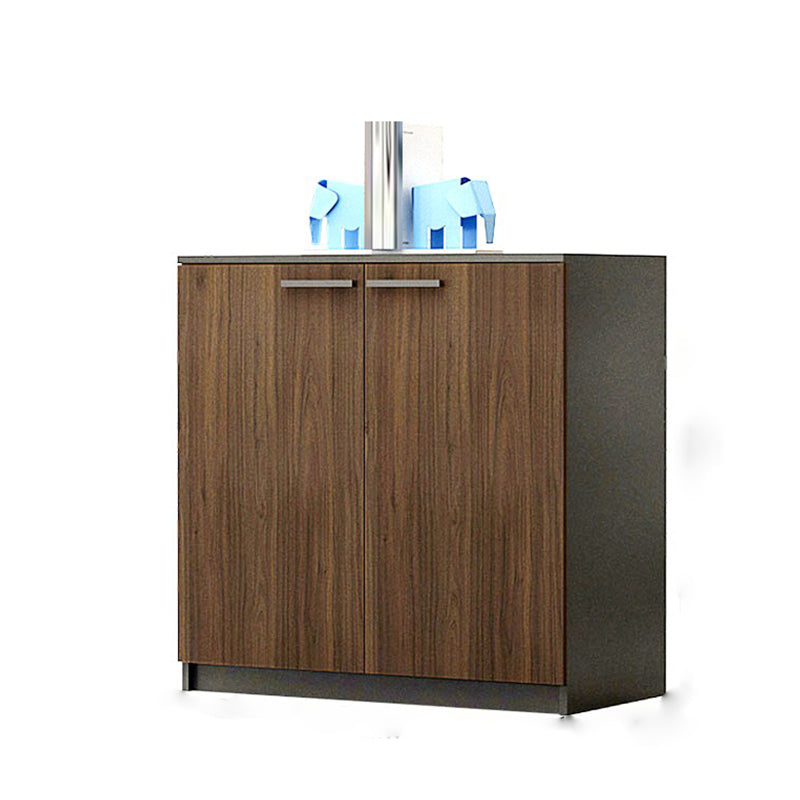 Medieval Modern Storage Filing Cabinet Wooden Frame Lateral File Cabinet 31"L x 16"W x 31"H Brown Clearhalo 'Filing Cabinets' 'filling_cabinets' 'furn' 'furn_filling_cabinets' 'Furniture' 'Office Furniture' 7418462