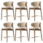 Solid Wood Dining Stools Low Back Upholstered Bar Stools with Footrest