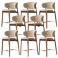 Solid Wood Dining Stools Low Back Upholstered Bar Stools with Footrest