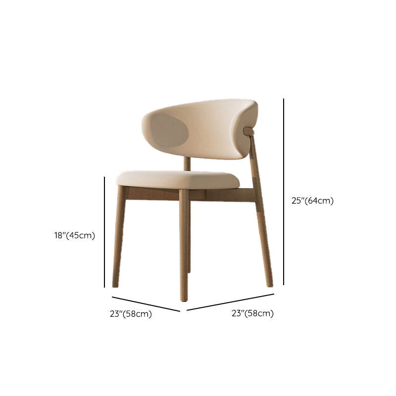 Solid Wood Dining Stools Low Back Upholstered Bar Stools with Footrest