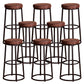 Backless Dining Stool Round Armless Bar Stool with Metal Base 8 Piece Set Upholstered Clearhalo 'Bar Furniture' 'Bar Stools' 'bar_stools' 'furn' 'furn_bar_stools' 'Furniture' 'Kitchen & Dining Furniture' 7419269