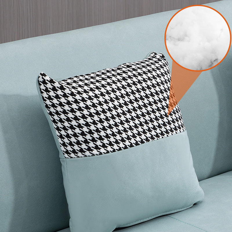 25.59" Wide Faux Leather Loveseat Square Arm Sofa for Living Room Clearhalo 'furn' 'furn_sofas' 'Furniture' 'Living Room Furniture' 'Sofa' 'sofas' 7419459