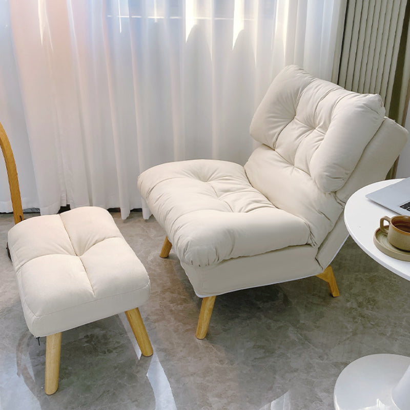 Scandinavian Recliner in legno Solido Colore interno con poggiapiedi