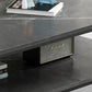Rectangle Cocktail Table Frame Single Coffee Table with Shelf Clearhalo 'Coffee & Accent Tables' 'Coffee Tables' 'coffee_tables' 'furn' 'furn_coffee_tables' 'Furniture' 'Living Room Furniture' 7419522