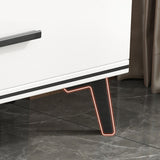 Mesa de café individual 4 Piernas Mesa de cóctel rectangular con estante y cajón