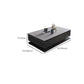 Modern Rectangle Cocktail Table Slate Coffee Table with 4 Drawers
