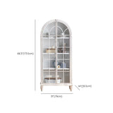 Traditionele glazen deuren Display Stand Stand houten opbergkast voor eetkamer