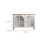 Traditionele glazen deuren Display Stand Stand houten opbergkast voor eetkamer