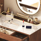Modern Solid Wood Table Makeup Vanity with Drawers for Bedroom Clearhalo 'Bedroom Furniture' 'furn' 'furn_makeup_vanities' 'Furniture' 'Makeup Vanities' 'makeup_vanities' 7420399