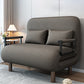 Scandinavian Pillow Included Futon Frame Square Arms Convertible Sofas Dark Gray Clearhalo 'furn' 'furn_futons' 'Furniture' 'Futons & Daybeds' 'Futons' 'Living Room Furniture' 7420452