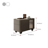 4 Legs End Table Set No Distressing Rectangular Side Table with 2 Drawers Clearhalo 'Coffee & Accent Tables' 'End & Side Tables' 'end_side_tables' 'furn' 'furn_end_side_tables' 'Furniture' 'Living Room Furniture' 7420659