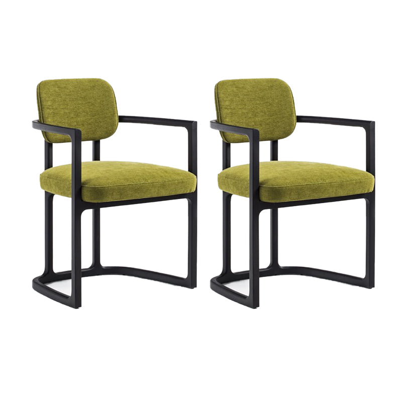 Noordse stijl armstoel massief hout open rug eetkamerstoelen voor eetkamer