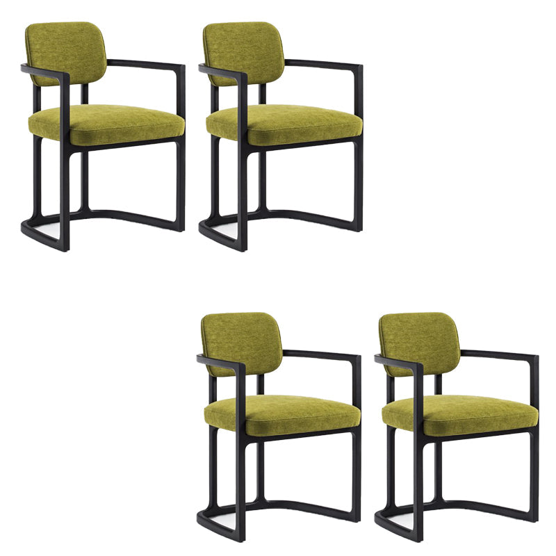 Noordse stijl armstoel massief hout open rug eetkamerstoelen voor eetkamer